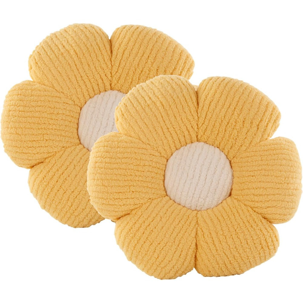 Lavender Flower Floor Pillow Soft Decorative Throw Cushion