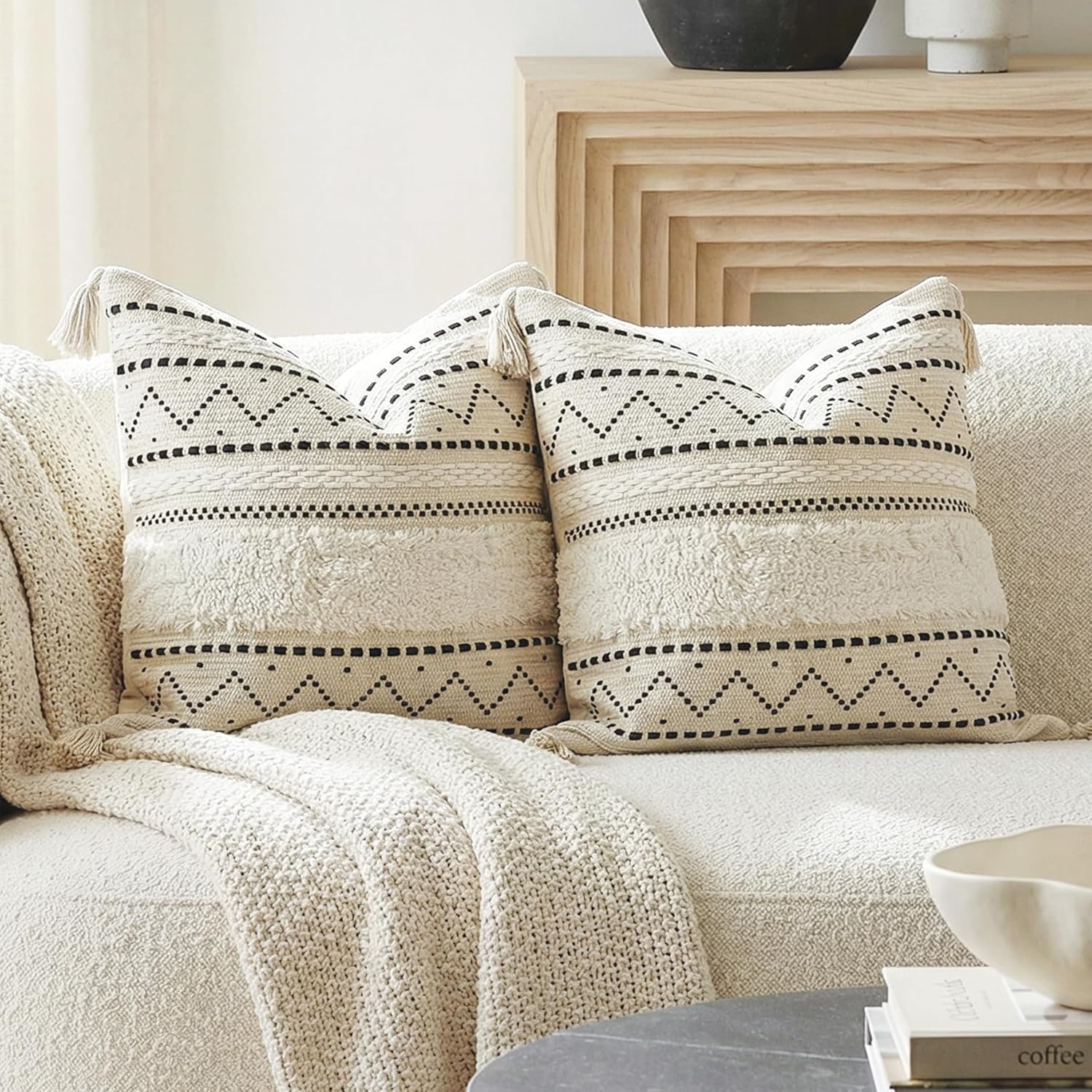 Boho Tassel Throw Pillow Covers Decorative Cushion Covers - Image 9