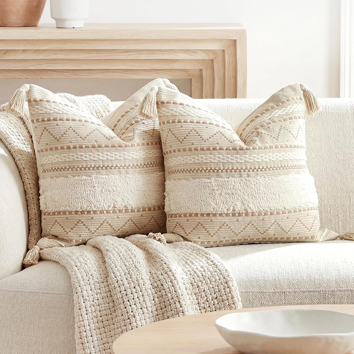 Boho Tassel Throw Pillow Covers Decorative Cushion Covers - Image 10