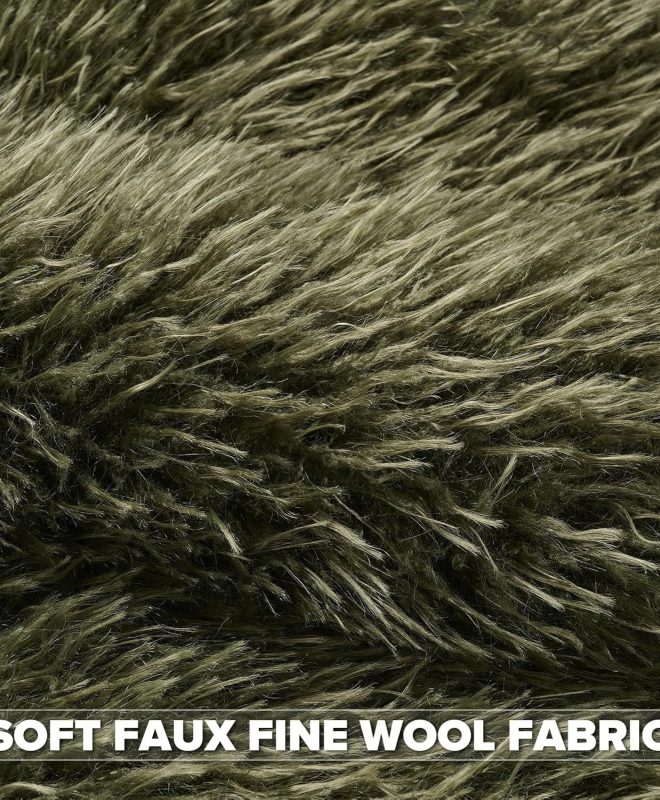 Faux Wool Textured Throw Pillow Covers Soft Decorative Cushion Covers
