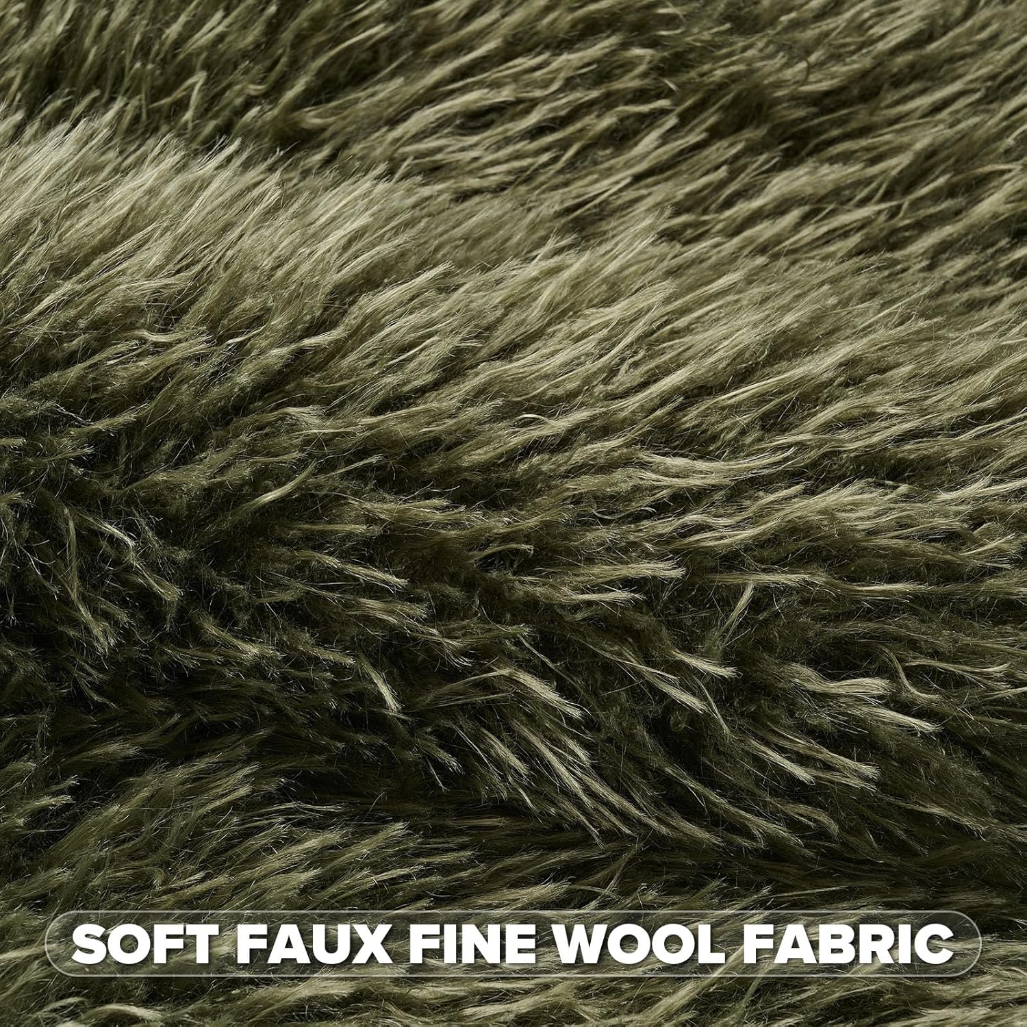 Faux Wool Textured Throw Pillow Covers Soft Decorative Cushion Covers