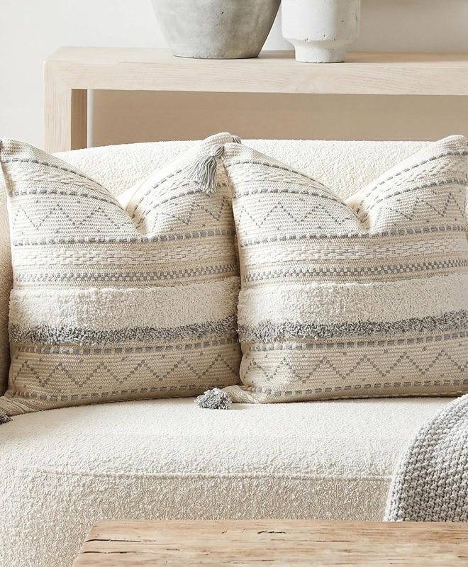 Boho Tassel Throw Pillow Covers Decorative Cushion Covers