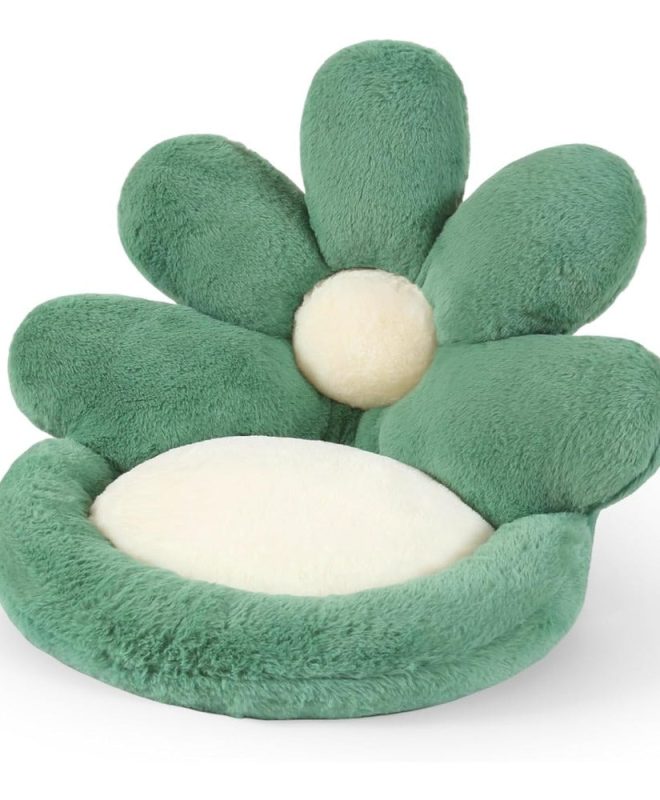 Flower Shaped Seat Cushion Plush Chair Pad