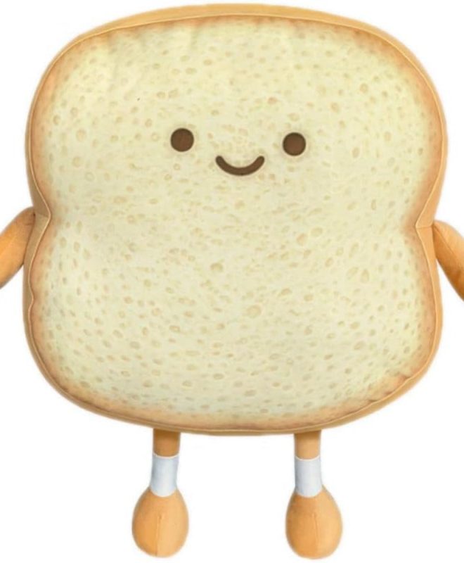 Toast Bread Plush Throw Pillow Cute Decorative Cushion